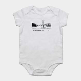 North Dakota State USA Baby Bodysuit